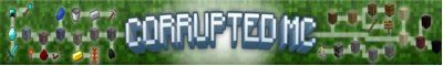 CorruptedMC banner CorruptedMC Minecraft server banner