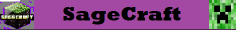 SageCraft banner SageCraft Minecraft server banner