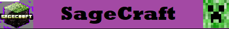 SageCraft banner SageCraft Minecraft server banner