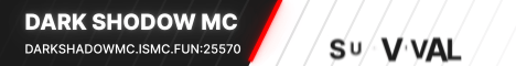 Dark Shadow MC banner Dark Shadow MC Minecraft server banner