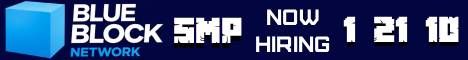 Blue Block Network banner Blue Block Network Minecraft server banner