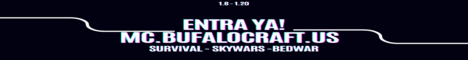 BufaloCraft banner BufaloCraft Minecraft server banner