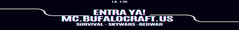 BufaloCraft banner BufaloCraft Minecraft server banner