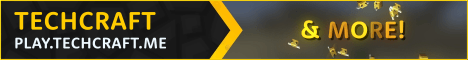 TechCraft banner TechCraft Minecraft server banner