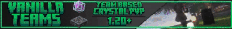 Vanilla Teams banner Vanilla Teams Minecraft server banner