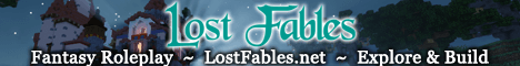 Lost Fables banner Lost Fables Minecraft server banner