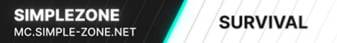 SimpleZone banner SimpleZone Minecraft server banner
