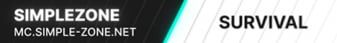 SimpleZone banner SimpleZone Minecraft server banner