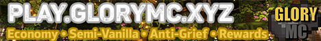 Glory Minecraft banner Glory Minecraft Minecraft server banner
