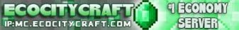EcoCityCraft Economy banner EcoCityCraft Economy Minecraft server banner