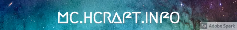 HCraft banner HCraft Minecraft server banner