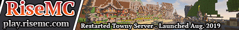 RiseMC banner RiseMC Minecraft server banner