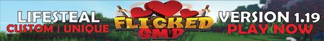Flicked SMP banner Flicked SMP Minecraft server banner