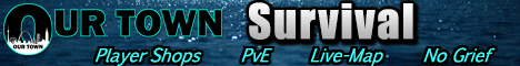OurTown banner OurTown Minecraft server banner