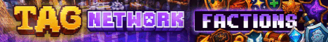 Tag Factions banner Tag Factions Minecraft server banner