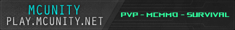 MCUnity banner MCUnity Minecraft server banner