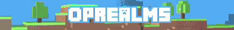 OpRealms banner OpRealms Minecraft server banner