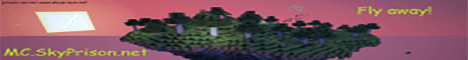 Sky Prison banner Sky Prison Minecraft server banner