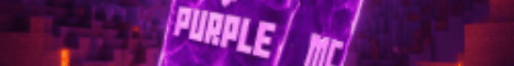 PurpleMc banner PurpleMc Minecraft server banner