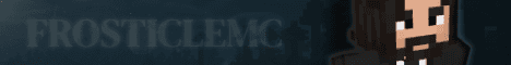 FrosticleMC banner FrosticleMC Minecraft server banner