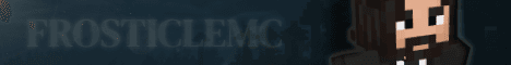 FrosticleMC banner FrosticleMC Minecraft server banner