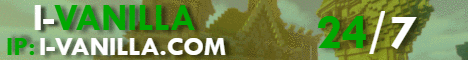 I-Vanilla banner I-Vanilla Minecraft server banner