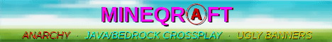 MineQraft banner MineQraft Minecraft server banner