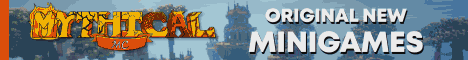 MythicalMC banner MythicalMC Minecraft server banner
