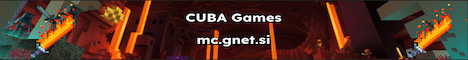 CUBA Games banner CUBA Games Minecraft server banner