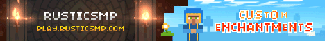 Rustic SMP banner Rustic SMP Minecraft server banner