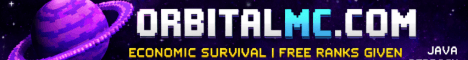 OrbitalMC banner OrbitalMC Minecraft server banner