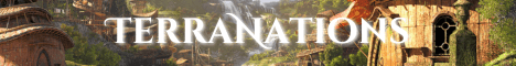 TerraNations banner TerraNations Minecraft server banner