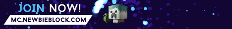 newbieblock banner newbieblock Minecraft server banner