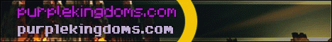 Purplekingdoms.com banner Purplekingdoms.com Minecraft server banner