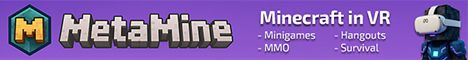 MetaMine VR banner MetaMine VR Minecraft server banner