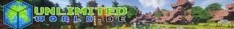 Unlimitedworld banner Unlimitedworld Minecraft server banner
