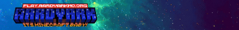 AardvarkMC banner AardvarkMC Minecraft server banner