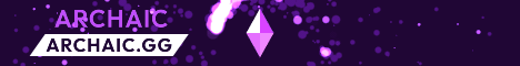 Archaic banner Archaic Minecraft server banner