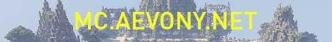 Gates of Aevony banner Gates of Aevony Minecraft server banner