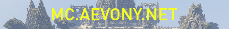 Gates of Aevony banner Gates of Aevony Minecraft server banner