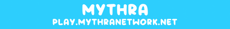 Mythra Network banner Mythra Network Minecraft server banner
