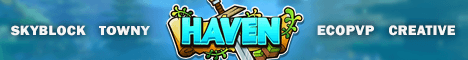 Haven Network banner Haven Network Minecraft server banner