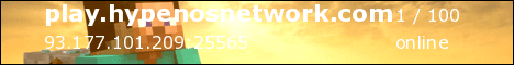 Hypenos Network banner Hypenos Network Minecraft server banner