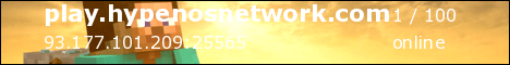 Hypenos Network banner Hypenos Network Minecraft server banner
