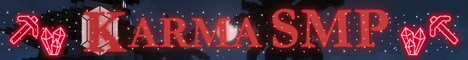 Karma SMP banner Karma SMP Minecraft server banner
