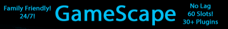 GameScape banner GameScape Minecraft server banner
