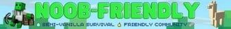 Noob-Friendly banner Noob-Friendly Minecraft server banner