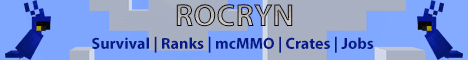 Rocryn banner Rocryn Minecraft server banner