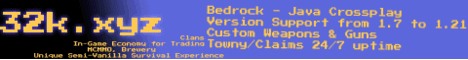 32k.xyz banner 32k.xyz Minecraft server banner