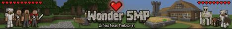 Wonder SMP banner Wonder SMP Minecraft server banner